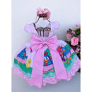 Vestido Infantil Temáticos Kids Galinha Pintadinha