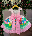 Vestido Infantil Temáticos Kids Galinha Pintadinha