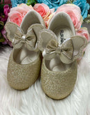 Sapatilha Flor Di MIla Baby Dourado Gliter
