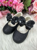 Sapatilha Flor Di MIla Baby Preto Gliter