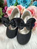 Sapatilha Flor Di MIla Baby Preto Gliter
