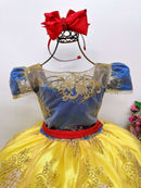 Vestido Enjoy Juvenil Tematico A Branca de Neve