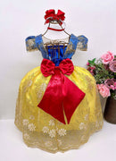 Vestido Enjoy Juvenil Tematico A Branca de Neve