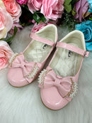 Sapatilha Flor di Mila Rosa Bebe Perolas Neide