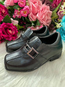 Sapato Social D Milan Preto Fosco