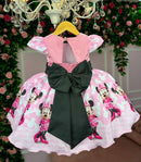 Vestido Tematico Luxo Minnie/Minie Rosa