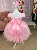 Vestido Enjoy Longo Rosa Bebe Babadinho