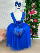 Vestido Enjoy Longo Regata Azul Royal