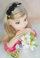 Faixa Belli Flores Preto