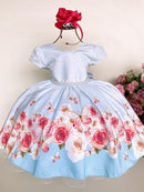 Vestido Giovanella /Giovanela Azul Bebe Borboletas
