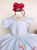 Vestido Giovanella /Giovanela Azul Bebe Borboletas