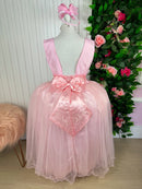 Vestido Enjoy Longo Regata Rosa Bebê