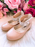 Sapatilha Flor di Mila Nude - Rose "Perolas" Luxo