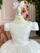 Vestido Enjoy Longo Branco Babadinho