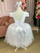 Vestido Enjoy Longo Branco Babadinho