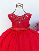 Vestido Enjoy Longo Regata Vermelho