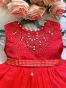 Vestido Enjoy Longo Regata Vermelho