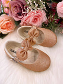 Sapatilha Flor Di Mila Bronze Gliter
