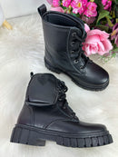 Bota Bolsinha Nilqi Preto Cano Médio