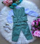 Conjunto Miss Cherry Social Leonardo Colete Verde
