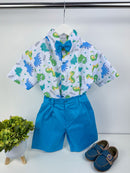 Conjunto Temático Dinossauro Azul