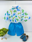 Conjunto Temático Dinossauro Azul