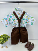 Conjunto Temáticos Meninos Dinossauro Marrom
