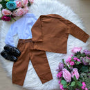 Conjunto Miss Cherry Social Terno Pedro Caramelo