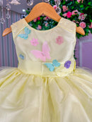 Vestido Princesa Belli Anabel Jardim Encantado Amarelo