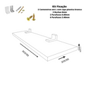 Prateleira Linha-Furta cor Com Borda De Pvc Branco 30x20 cm