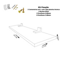 Prateleira Simples 20x15 Cm com suporte Em Mdf Branco