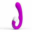 Vibrador com Estimulador Clitoriano com Línguas Rotativas MAGIC TONGUE - Pretty Love