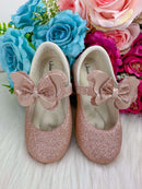 Sapatilha Flor Di MIla Baby Nude - Rose Gliter