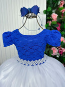 Vestido Enjoy Longo Mari Peito Azul Royal