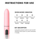 Bullet Cápsula Rosa Vibratória Happy Dream com 10 Modos de Vibração Recarregável