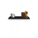 Prateleira Simples 60x20 cm Com Suporte Em Mdf Preto