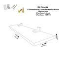 Prateleira Simples 50x15cm Com Suporte Em Mdf Madeirado