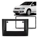 MOLDURA FIAT STILO 03/11 2 DIN PRETA: 3132