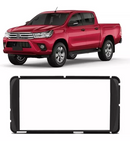 MOLDURA 2 DIN TOYOTA HILUX 2012 A 2015 - SRV 12 - PRETA - 2368