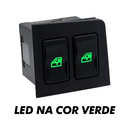 BOTÃO UNO DUPLO AMBAR VERDE