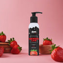 Semen Lub Morango Gel Lubrificante Beijável Que Imita o Sêmen