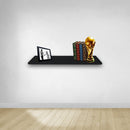 Prateleira Simples 30x15 cm Com Suporte Em Mdf Preto
