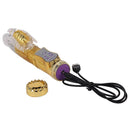 Vibrador Rotativo RECARREGÁVEL Vai e Vem - DOURADO 36 Níveis de Vibrações e 8 Rotações