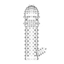 Capa Extensora Peniana com Estimulador Wolf 12,5cm - Love Nest