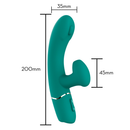 Green Rabbit - Vibrador ponto G com Estimulador por Sucção