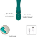 Green Rabbit - Vibrador ponto G com Estimulador por Sucção