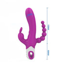 Vibrador Tripla Estimulação Dois Motores Independentes 12 modos de Vibração - Eden