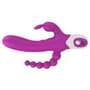 Vibrador Tripla Estimulação Dois Motores Independentes 12 modos de Vibração - Eden