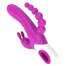Vibrador Tripla Estimulação Dois Motores Independentes 12 modos de Vibração - Eden