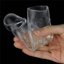 Capa Peniana Transparente em CyberSkin 2,5 cm - Lovetoy